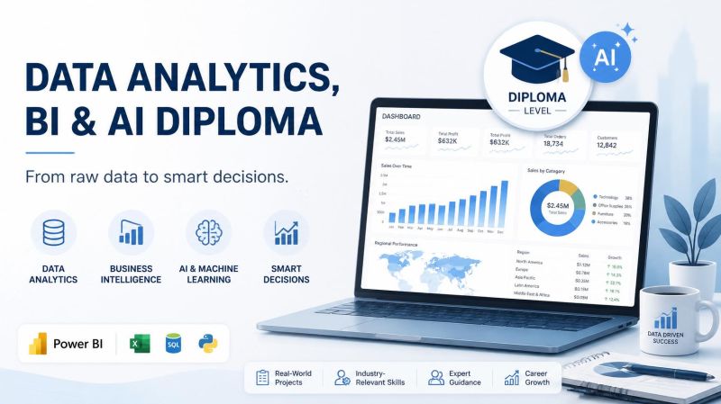 Data Analytics, BI & AI Diploma