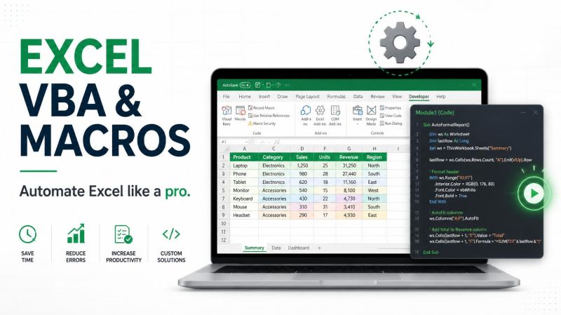 Excel VBA & Macros in Kalkaji Delhi