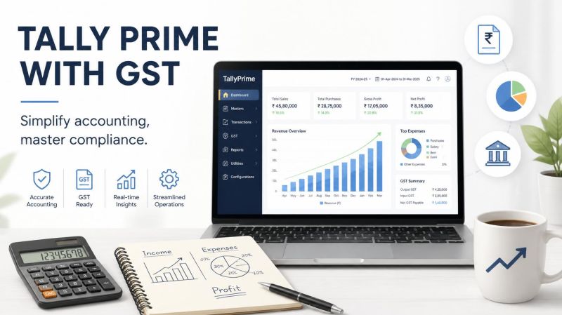 Tally Prime with GST in Kalkaji Delhi